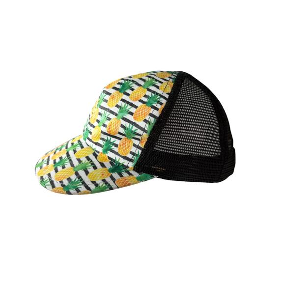 George Hats Pineapple Mesh Trucker Hat Panel Cap KIDS CHILD 2T-3T YO 50+ UPF - Picture 1 of 8